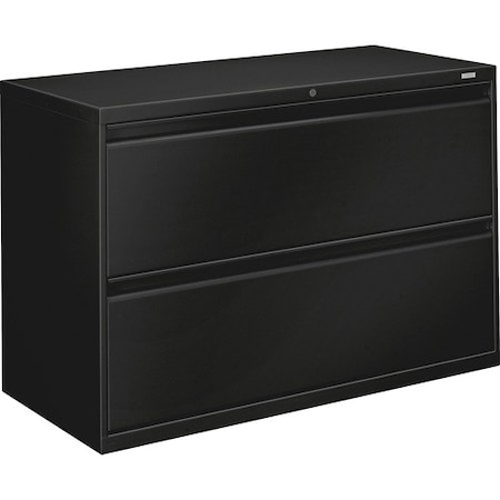 Hon HON 892LP, 800 SERIES TWO-DRAWER LATERAL FILE, 42W X 19.25D X 28.38H, BLACK HON892LP
